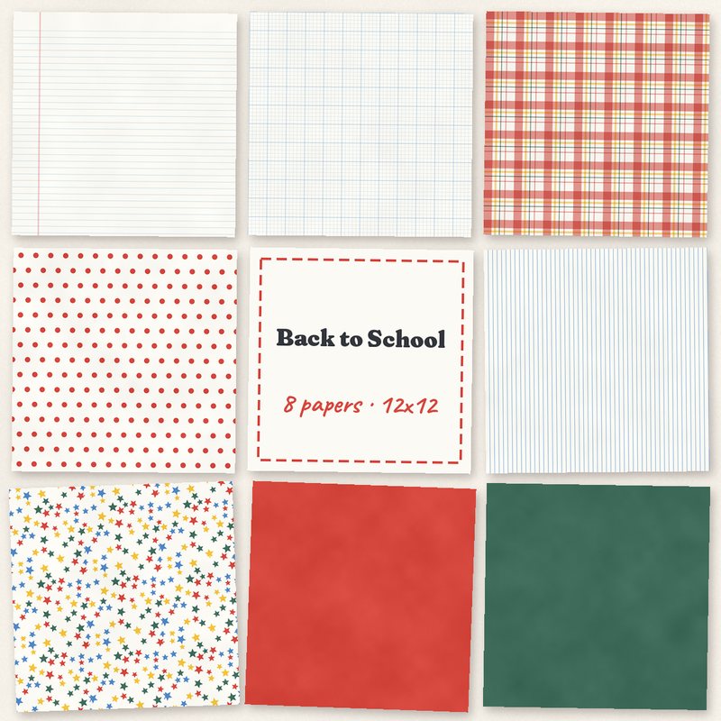 Preview of the Back to School Papers freebie