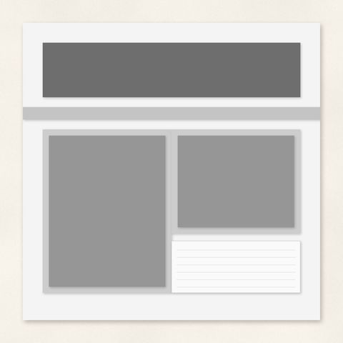 Preview of Big Title Two Photos Template