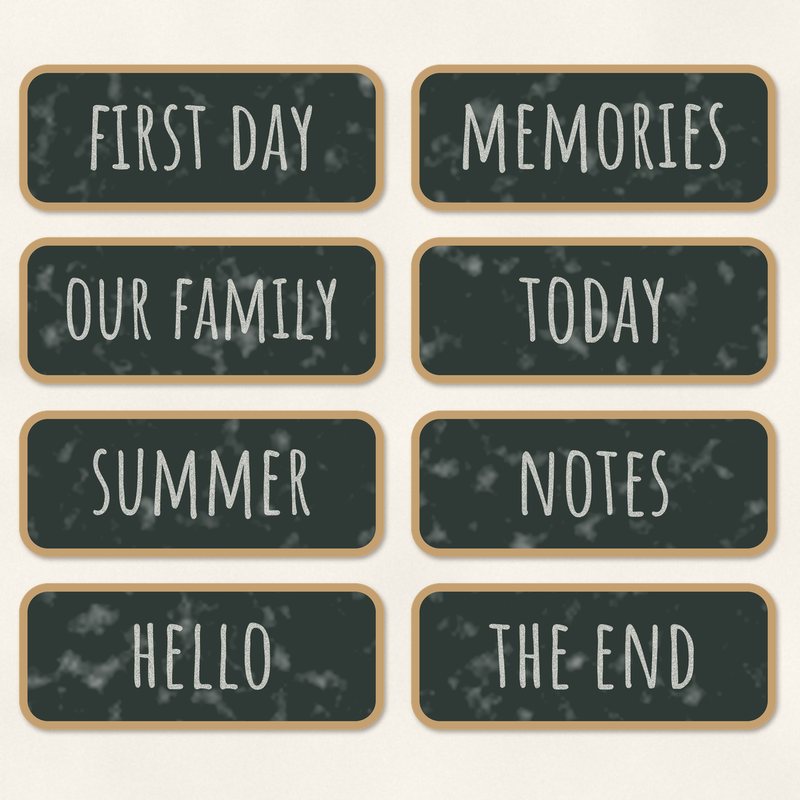 Preview of the Chalkboard Labels freebie