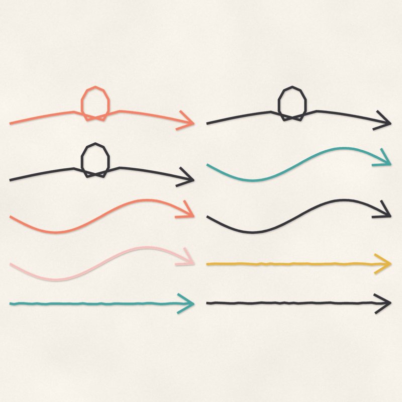 Preview of the Doodle Arrows freebie