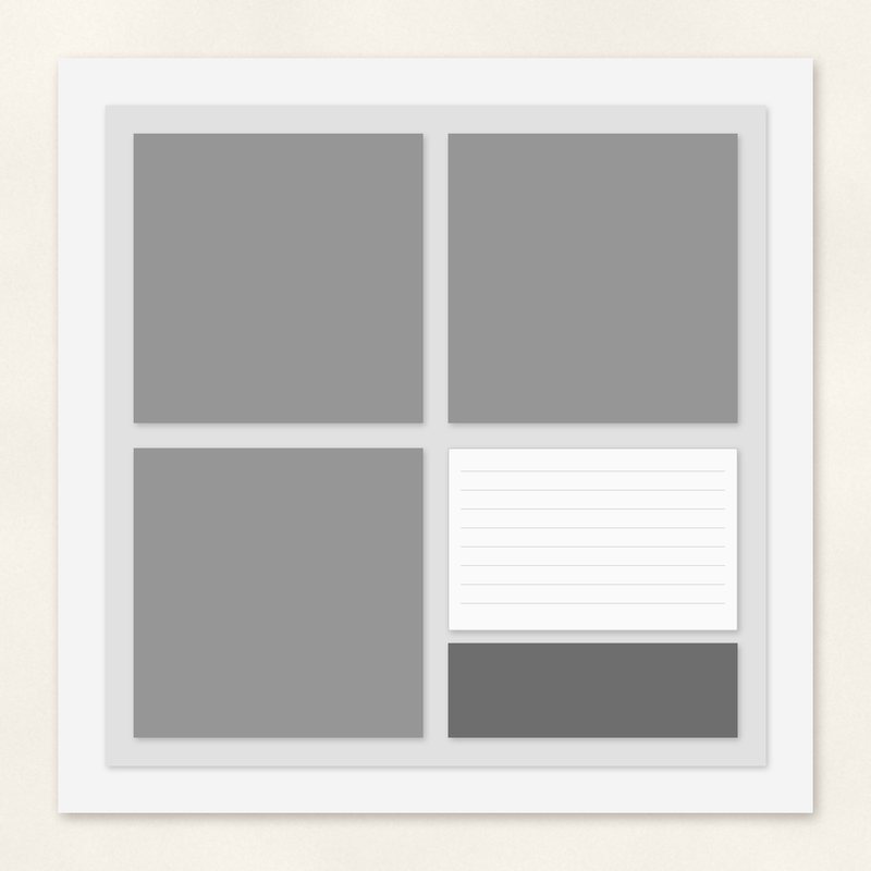 Preview of the Four Square Grid Template freebie