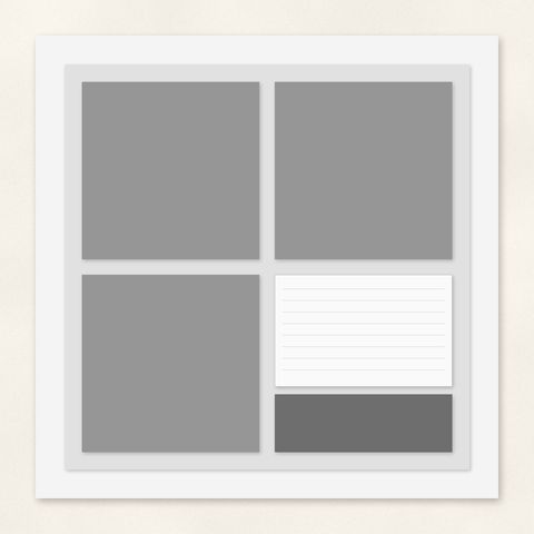 Preview of Four Square Grid Template