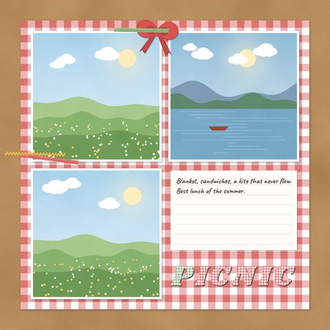 Example layout: Picnic day