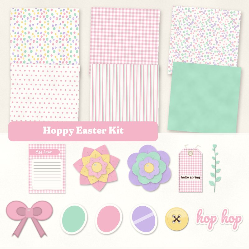Preview of the Hoppy Easter Kit freebie