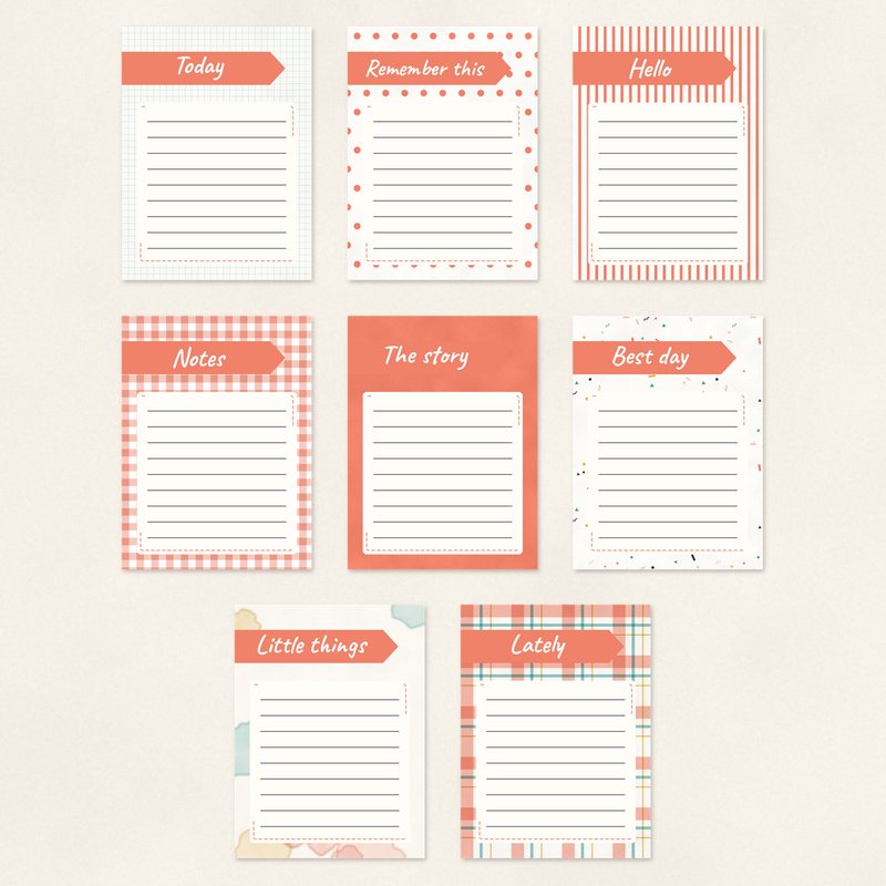 Preview of the Journaling Cards 3x4 freebie