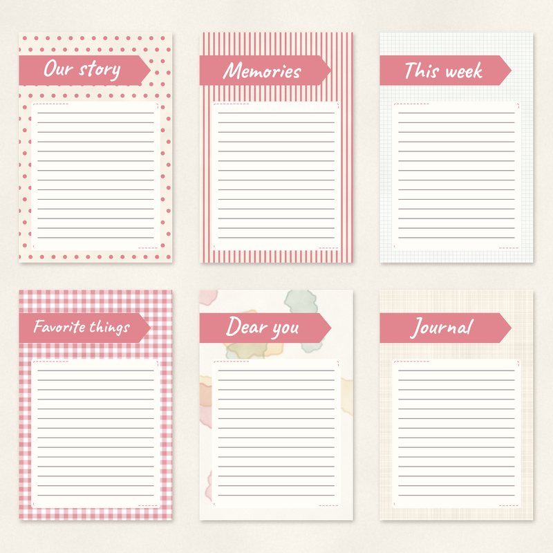 Preview of the Journaling Cards 4x6 freebie