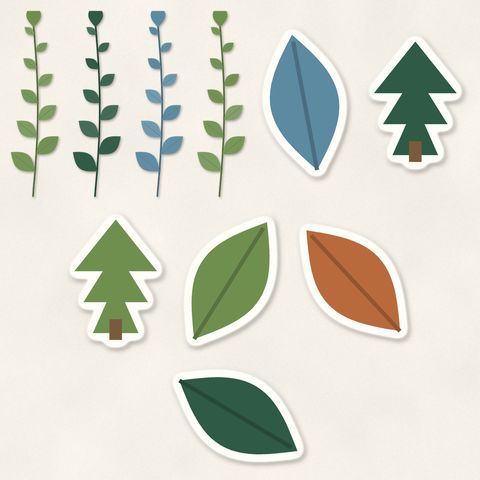 Preview of Leaves and Sprigs