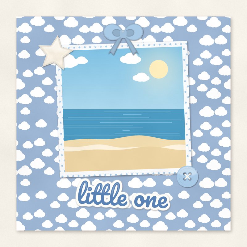 Preview of the Little One Baby Quick Page freebie