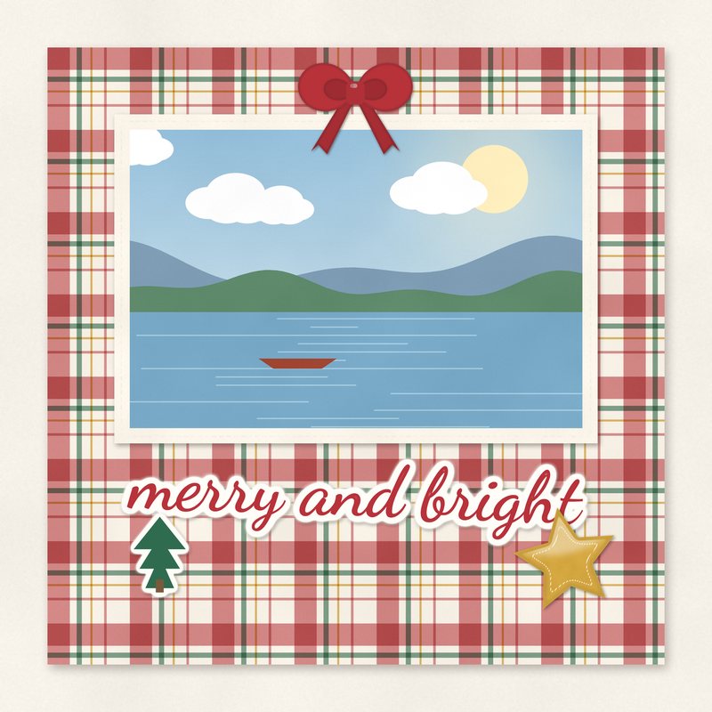 Preview of the Merry and Bright Quick Page freebie