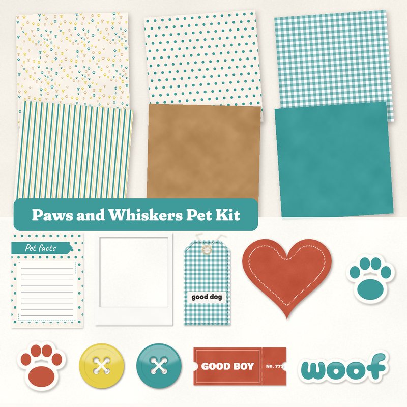 Preview of the Paws and Whiskers Pet Kit freebie