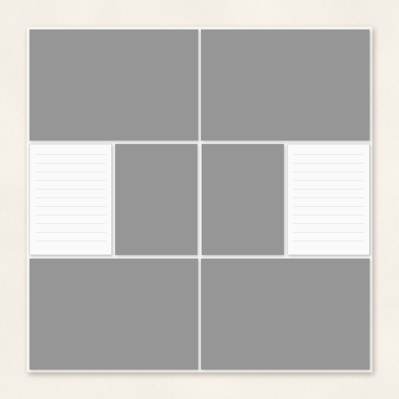 Preview of the Pocket Page 12x12 Template freebie