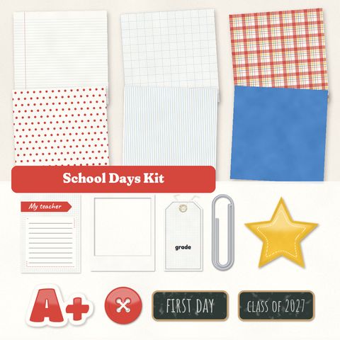 Preview of School Days Kit