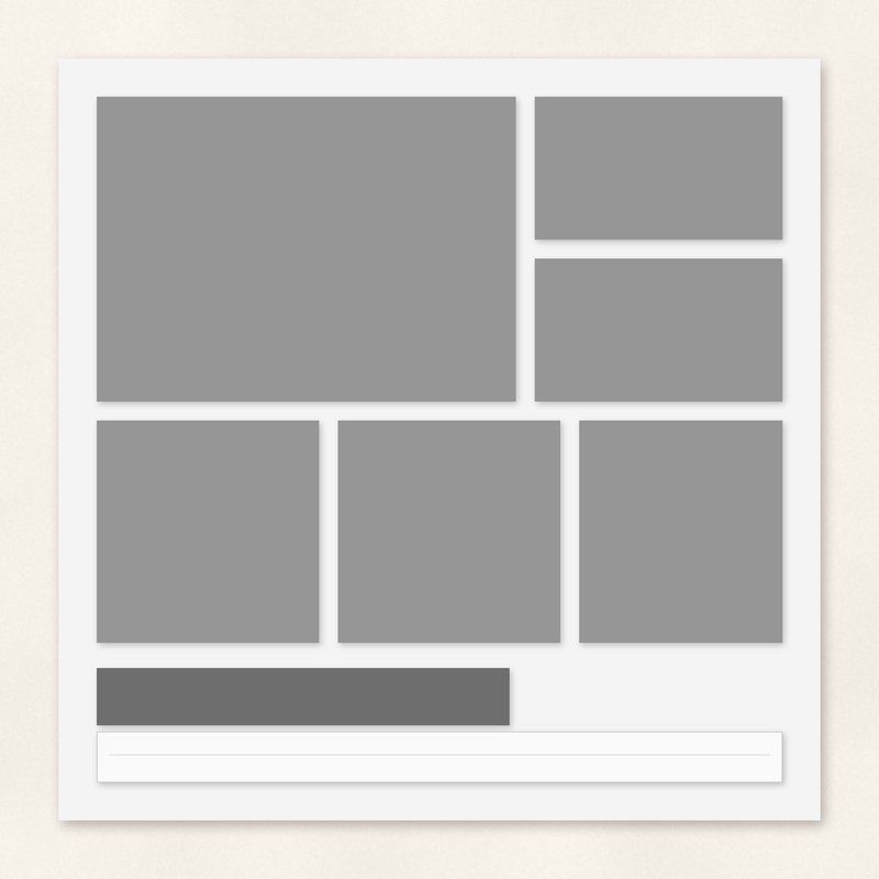 Preview of the Six Photo Collage Template freebie