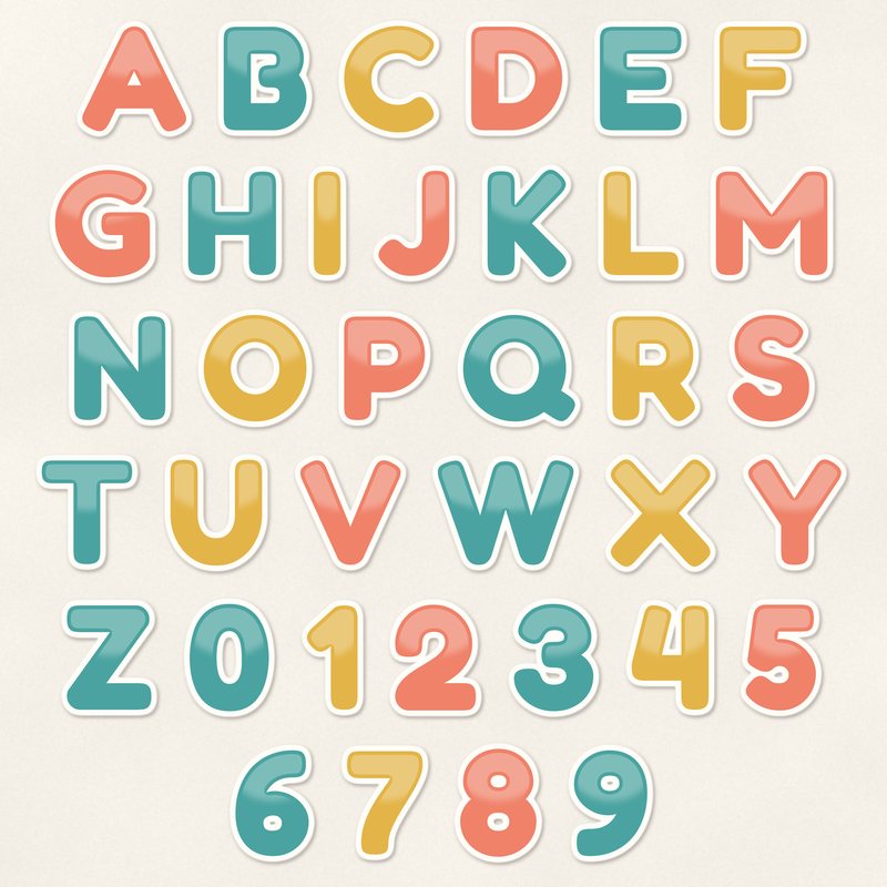 Preview of the Sticker Pop Alphabet freebie