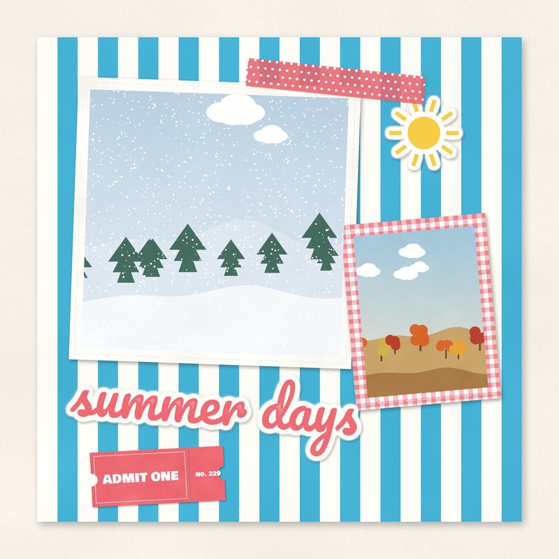 Preview of the Summer Days Quick Page freebie