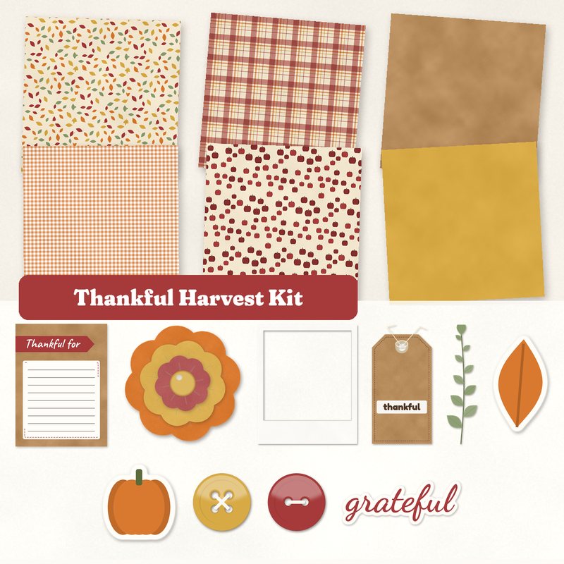 Preview of the Thankful Harvest Kit freebie