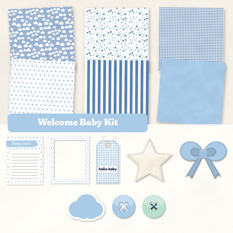 Preview of the Welcome Baby Kit freebie